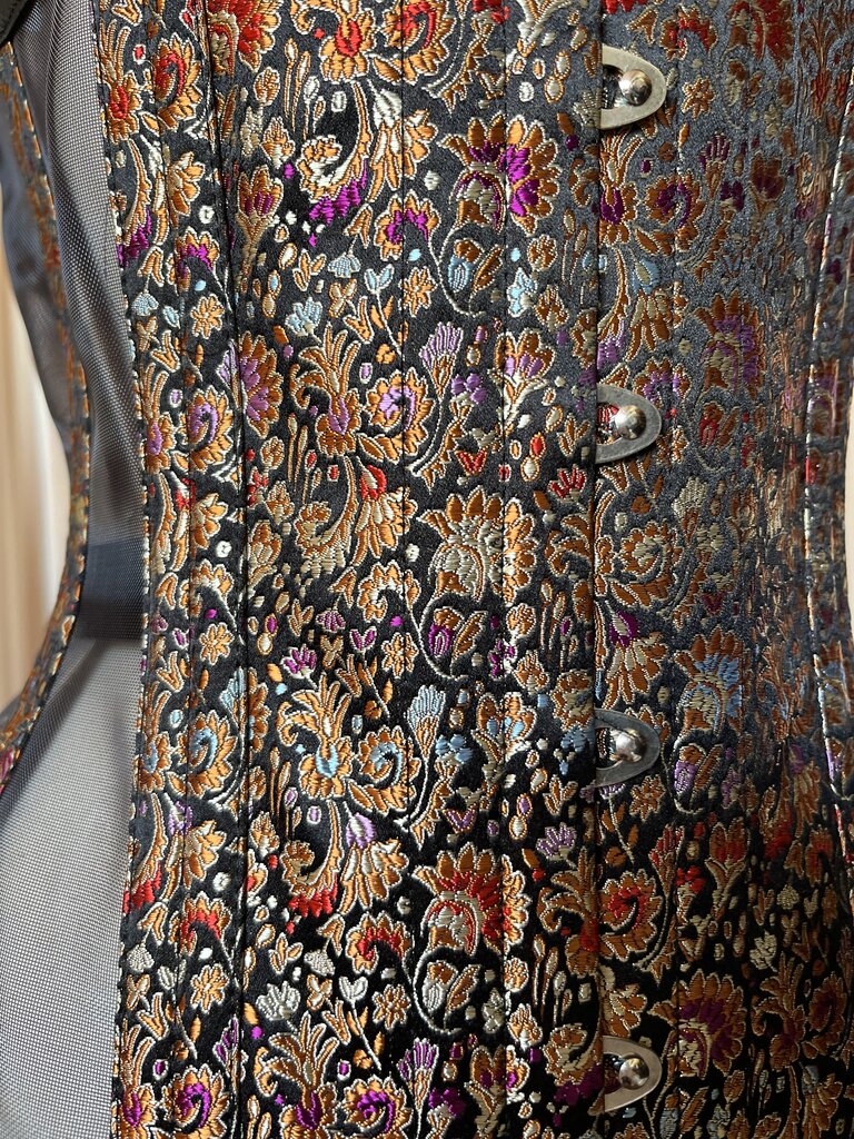 Dark Garden Cupid in Risqué Byzantine Brocade & Black Mesh 22 (Limited Edition)