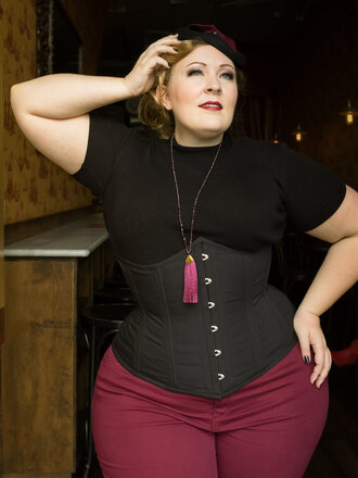 Dark Garden Cupid in Poplin  [Made To Order]