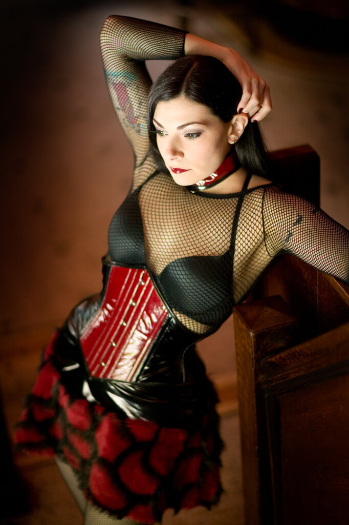 Dark Garden Signature Corselette in Leather [Made To Order]