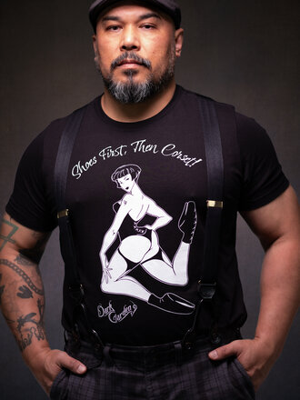 Pop Antique for Dark Garden Shoes First, Then Corset T-Shirt Pop Antique for Dark Garden Shoes First, Then Corset T-Shirt