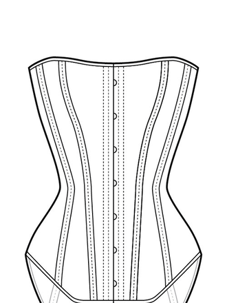 Dark Garden Signature Dollymop Overbust in Leather [Made To Order]