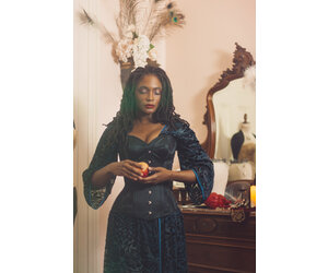 Signature Risque Valentine Overbust Corset - Dark Garden Unique