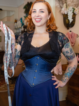 Dark Garden Signature Corselette in Satin [Made To Order]