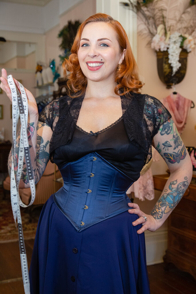 Dark Garden Signature Corselette in Satin [Made To Order]