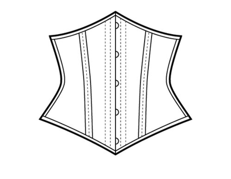 Dark Garden Personalized Design Corselette in Broché [Made to Order]