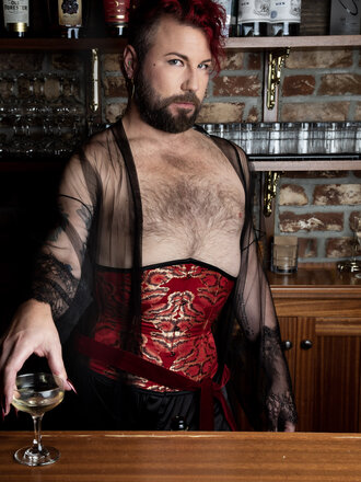 Dark Garden Tailored Cincher in Brocade [Made To Order]
