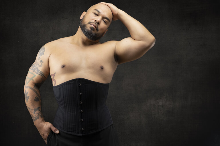 Dark Garden Signature Tailored Cincher in Pinstripe [Made To Order]