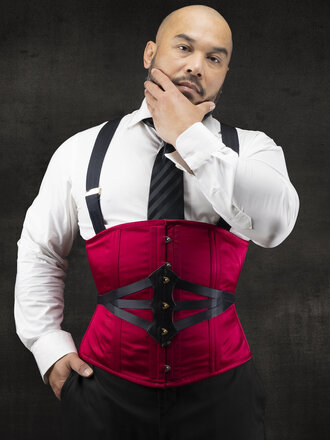 Dark Garden Tailored Cincher in Satin [Made To Order]