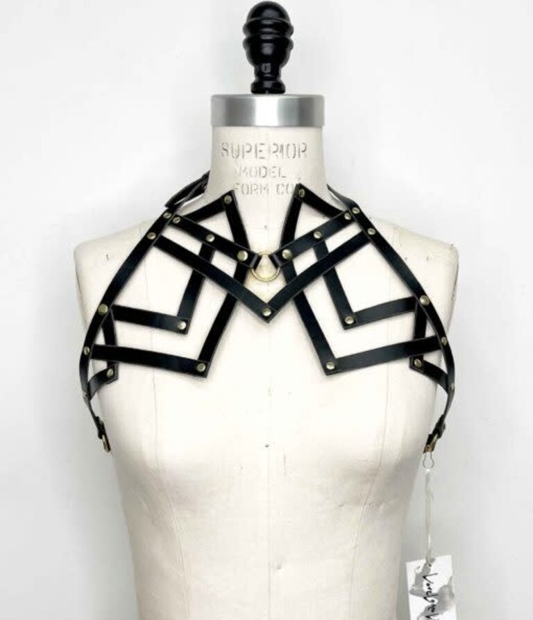 Love Lorn Lingerie LoveLornLingerie Vesta High Neck Leather Harness