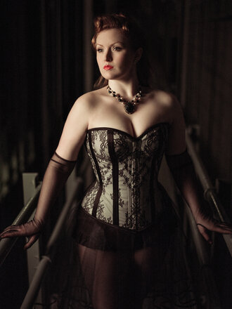 Dark Garden Valentine with Lace Overlay [Made To Order]