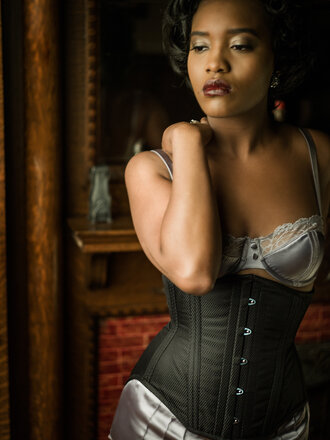 Dark Garden Dollymop Underbust in Brocade [Made To Order]