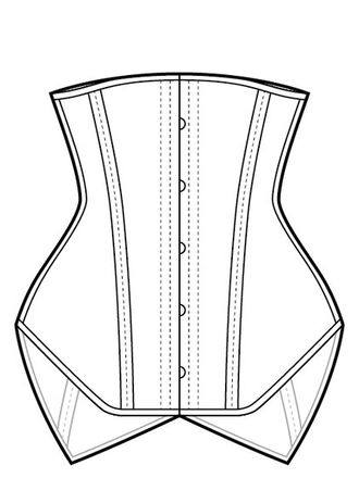 Dark Garden Dollymop Underbust in Satin [Made To Order]