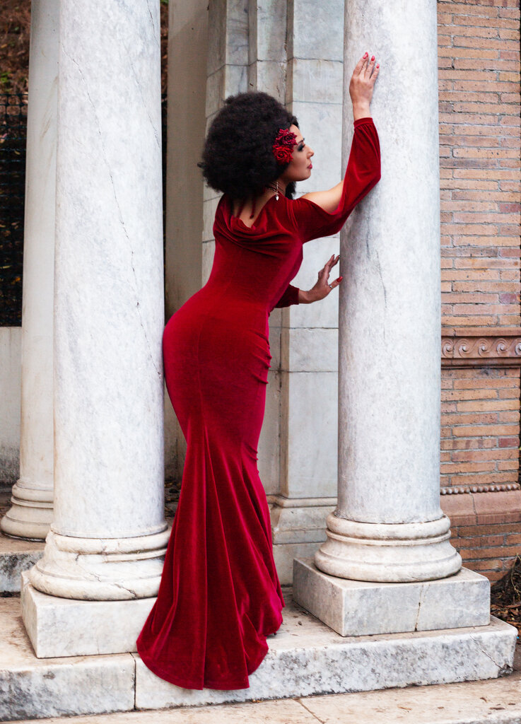 Dark Garden Rosalind Gown in Velvet [Made To Order]