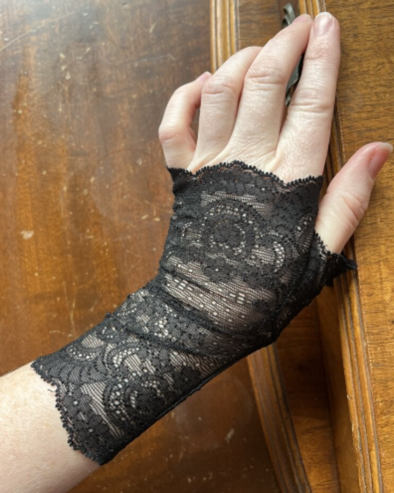 Dark Garden Fingerless Lace Gloves