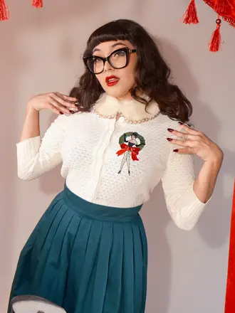 Mischief Made Mischief Made Wreath of Joy Cardigan Mischief Made Mischief Made Wreath of Joy Cardigan