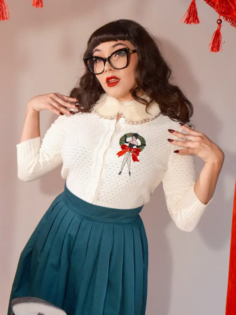 Mischief Made Mischief Made Wreath of Joy Cardigan