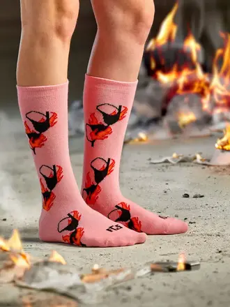 For Goodness Socks Bra Burning Socks
