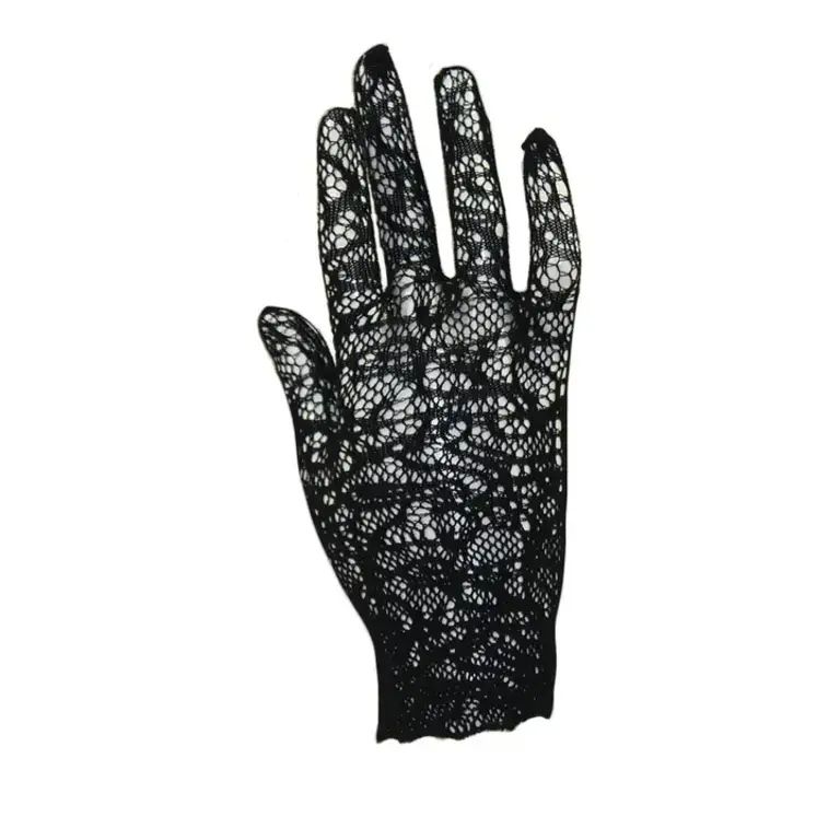 Jeanne Simmons Black Lace Gloves