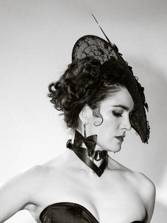 Pop Antique Pop Antique Leather Dangle Bow Earrings Pop Antique Pop Antique Leather Dangle Bow Earrings