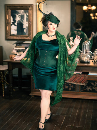 Dark Garden Sophia Dress in Velvet
