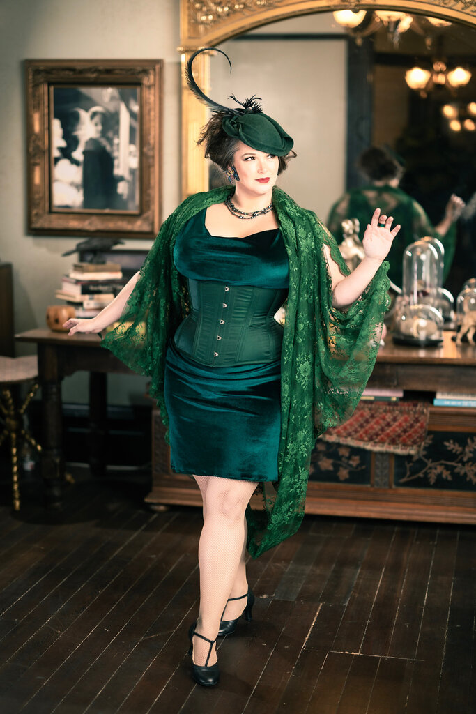Dark Garden Sophia Dress in Velvet
