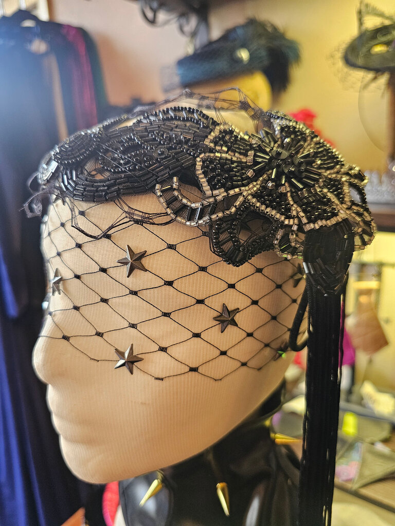Kalico Delafay Kalico Delafay Juliette Frame with Vintage Black & Silver Beaded Pieces