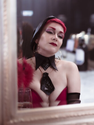 Pop Antique Pop Antique Leather Boss Tie Pop Antique Pop Antique Leather Boss Tie