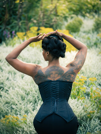 Dark Garden Dollymop Overbust in Satin [Made To Order]