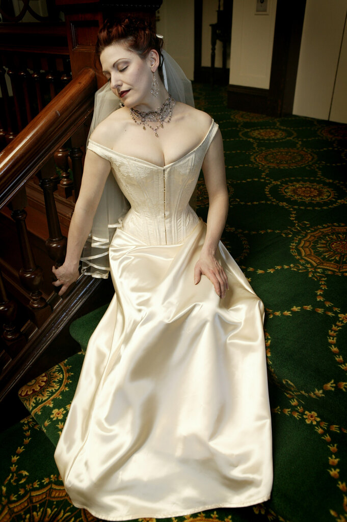 Dark Garden Bespoke Aziza with Straps (Satin or Brocade)