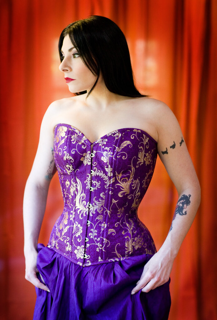 Dark Garden Bespoke Sweetheart Longline (Satin or Brocade)