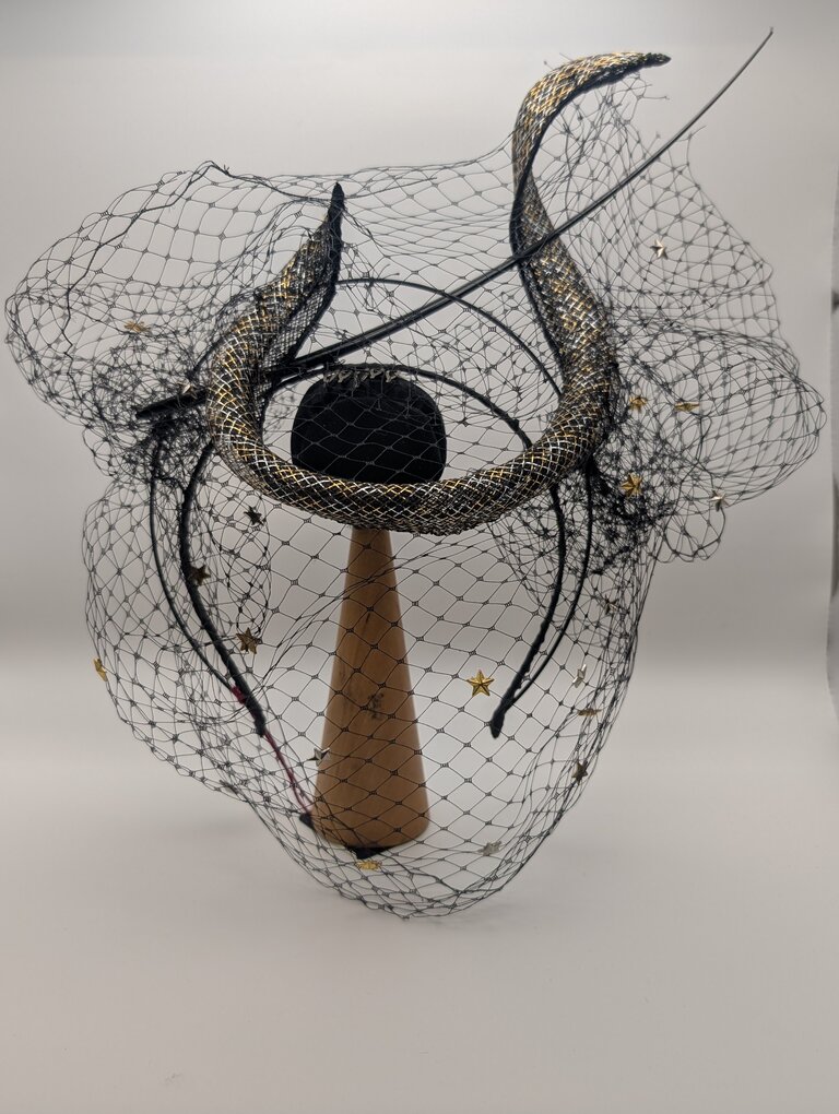 Kalico Delafay Kalico Delafay Black Gold Silver Horse Hair Horns of Stars