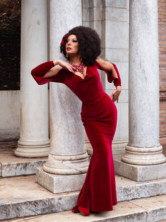 Dark Garden Rosalind Gown in Velvet Dark Garden Rosalind Gown in Velvet