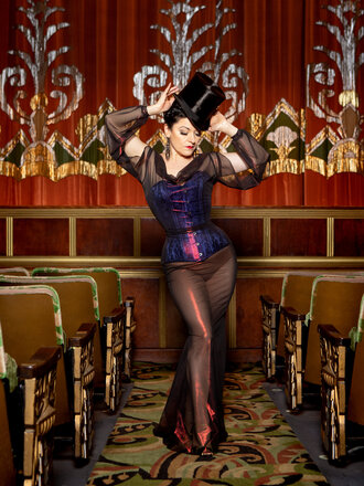 Dark Garden Sheer Rosalind Gown [Made to Order]