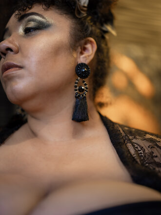 Tassel and Bead Button Earrings (any color)