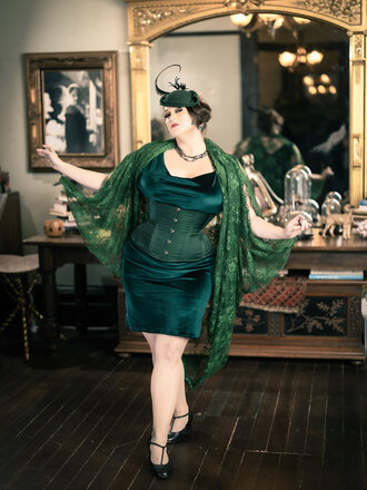 Dark Garden Sophia Dress in Velvet [Made to Order]