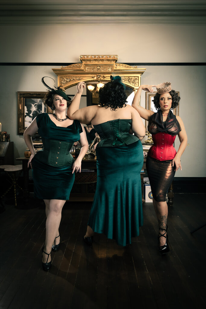 Pop Antique for Dark Garden Madame X Skirt in Velvet