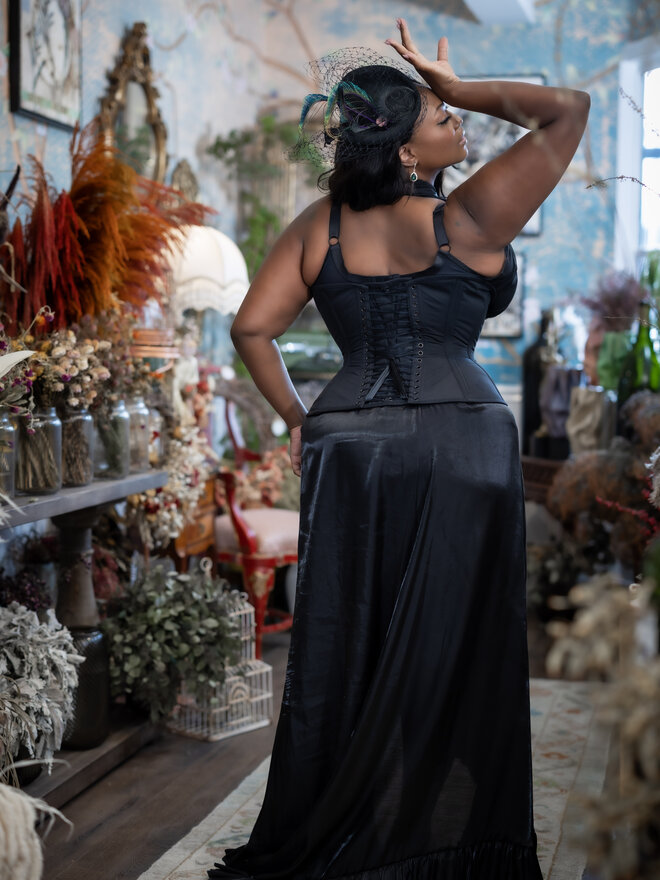 Signature Eden Underbust Waist-Training Corset - Dark Garden