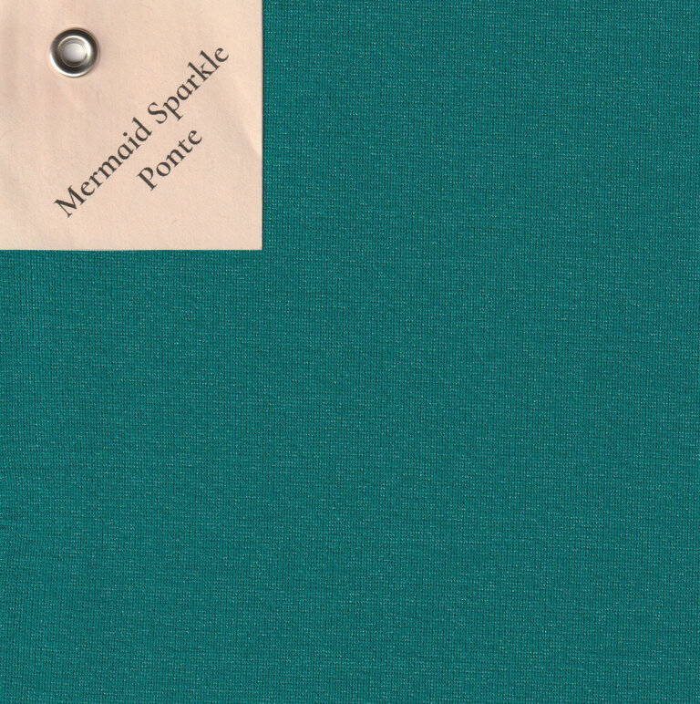 Dark Garden Wiggle Skirt in Ponte [Made to Order]