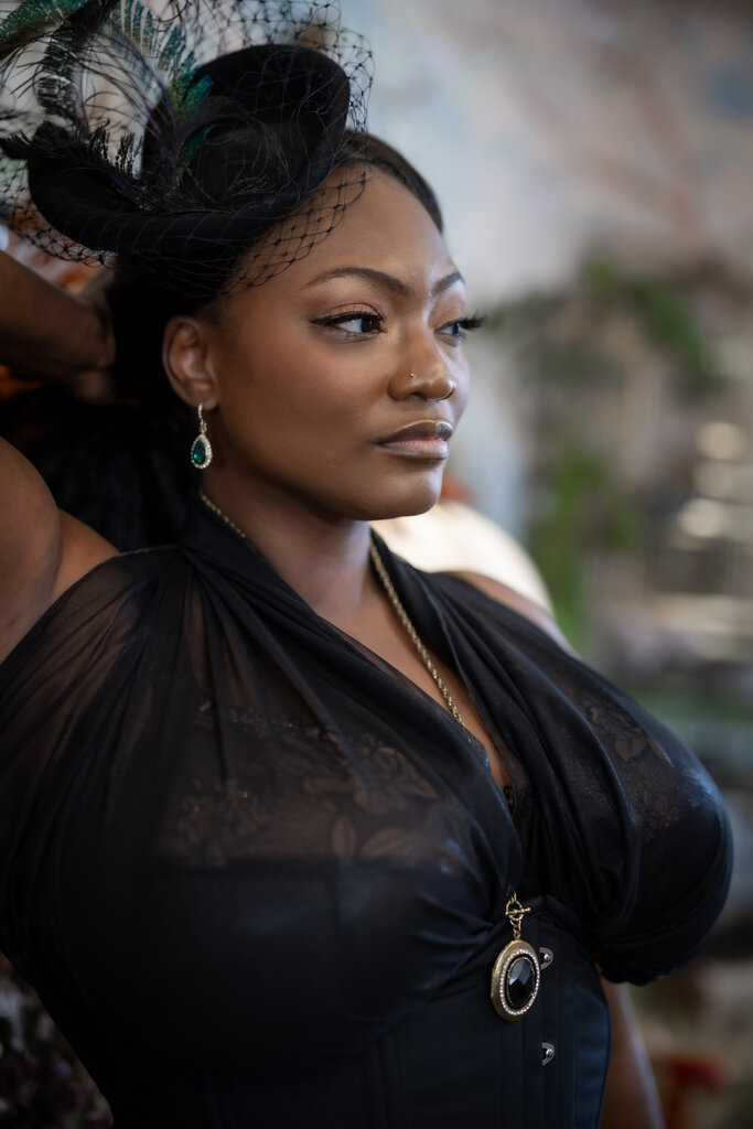 Dark Garden Butterfly Convertible Shrug