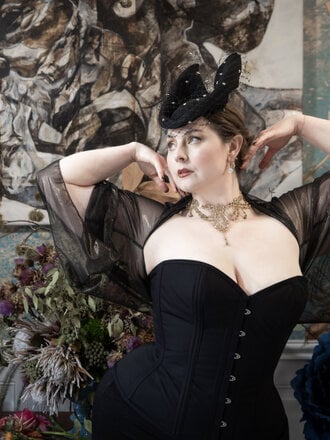 Dark Garden Butterfly Convertible Shrug