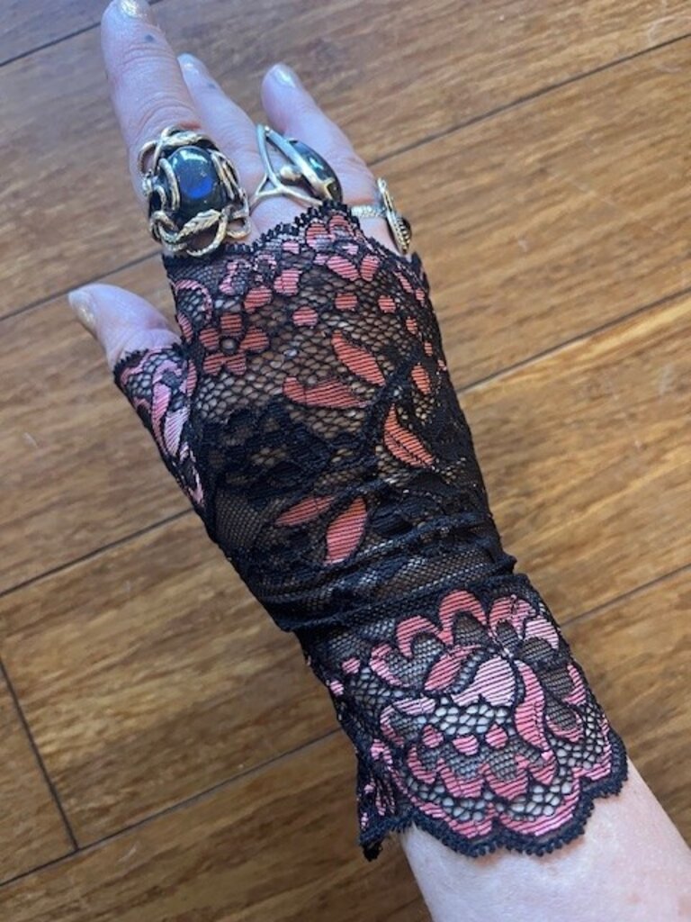 Dark Garden Fingerless Lace Gloves