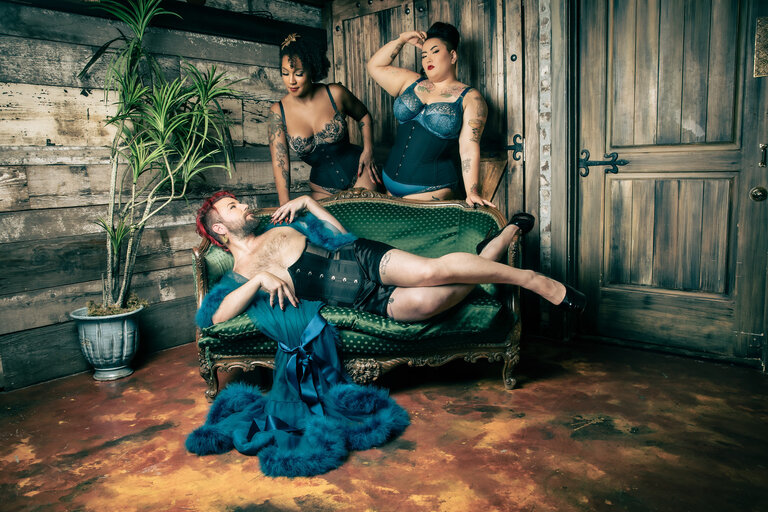 Dark Garden Personalized Design Cincher – Risque