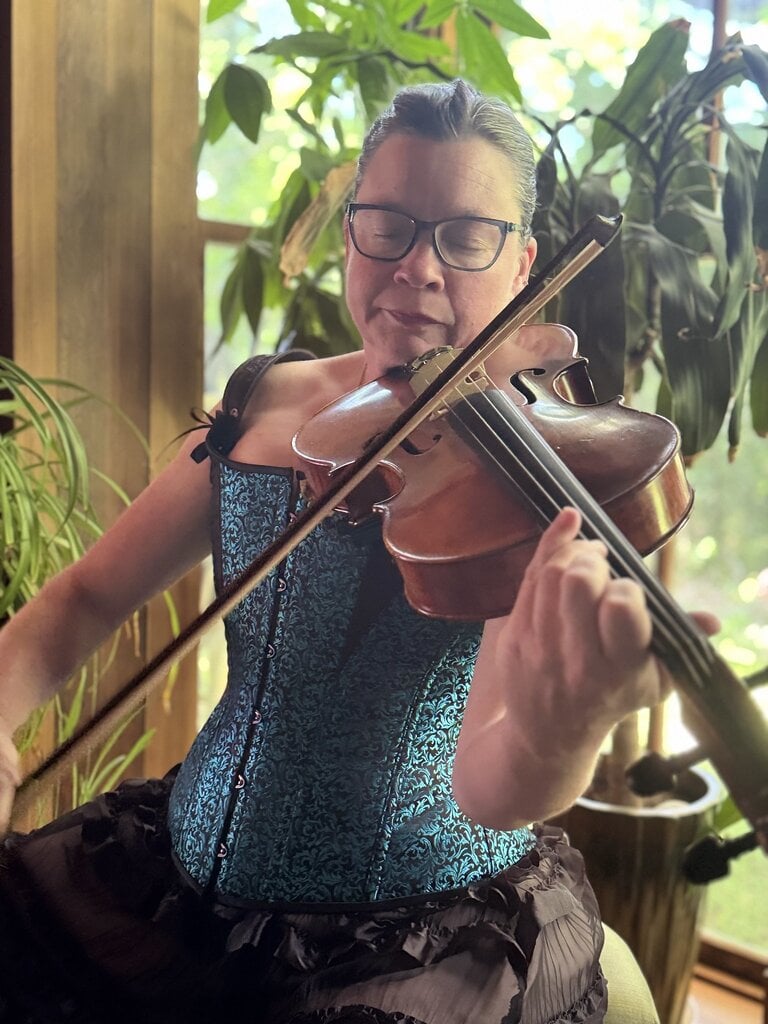 Dark Garden Alexandra in Filigree or Black Garden Brocade [Made to Order]