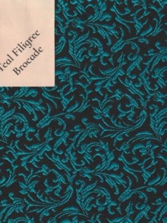 Dark Garden Waspie in Filigree or Black Garden Brocade [Made to Order]