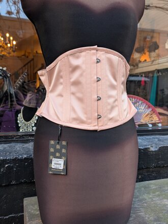 Dark Garden Waspie in Rose Gold Satin 28 (Limited Edition)