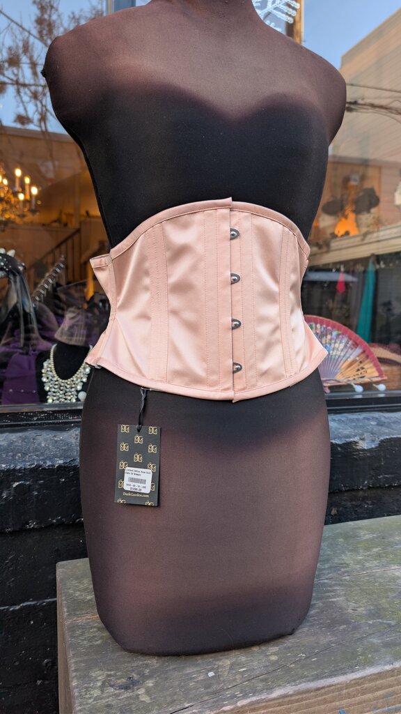Dark Garden Waspie in Rose Gold Rayon Satin 28 (Limited Edition)