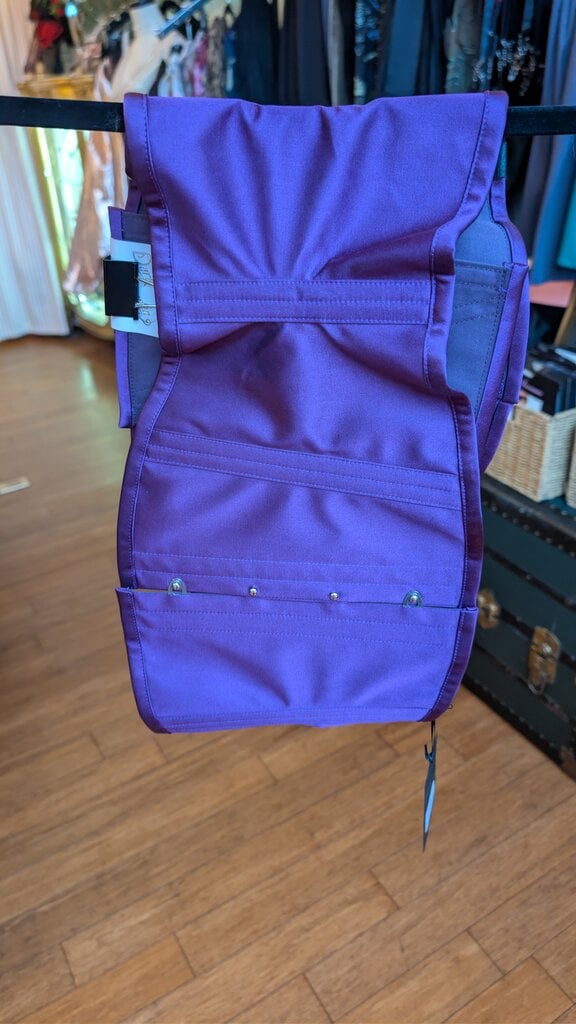 Dark Garden Purple Satin Waspie 32 (Limited Edition)