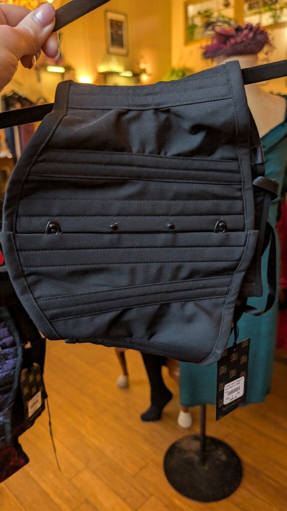 Dark Garden Waspie in Black Poplin w/ Black Busk 20 (Limited Edition)