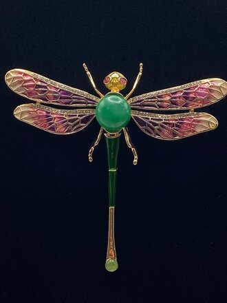 Mio Queena Enamel Dragonfly Brooch