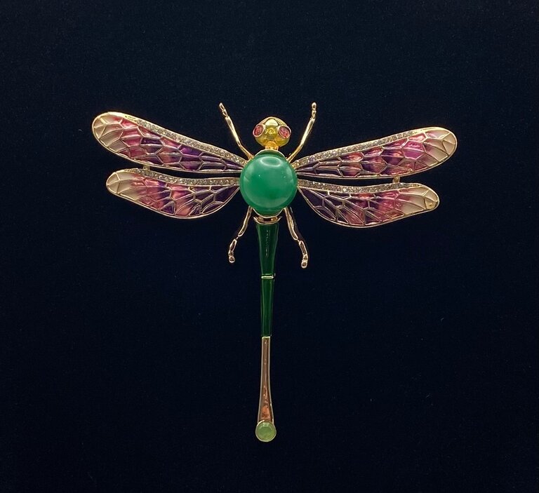 Mio Queena Enamel Dragonfly Brooch